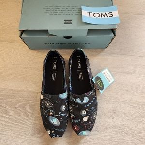TOMS limited edition Alpargata cosmic wonder print canvas size 10 Men